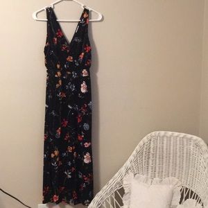 Crushed Velvet Floral Jumpsuit